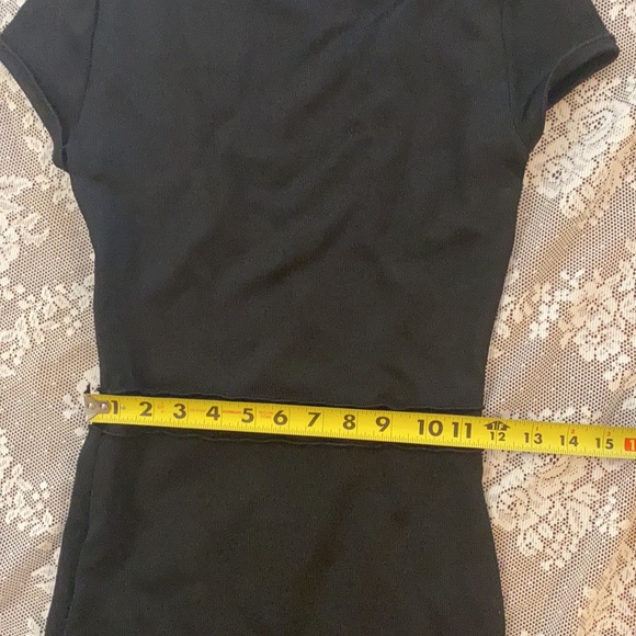 NEW ZARA Black knit Bandage dress wiggle mermaid flare Small RIBBED BODYCON - Picture 6 of 13